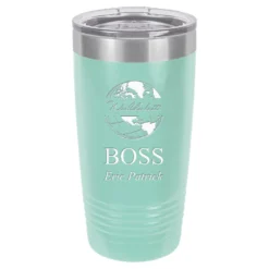 World S Best Boss Personalized 20 Ounce Teal Polar Camel Travel Mug