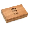 World S Best Dad Bamboo 2 Piece Wine Tool Set