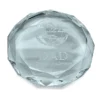 World S Best Dad Round Glass Paperweight
